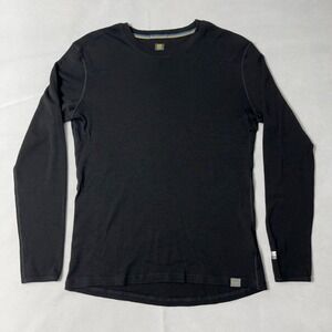Meriwool Merino Wool 250g Base Layer Men Tall Large T-L Black Pullover